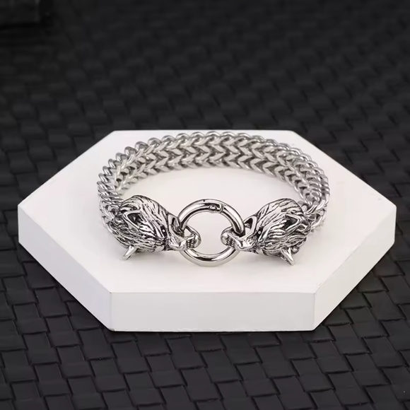 Silver Lion Head Bracelet - Picture 9 of 9
